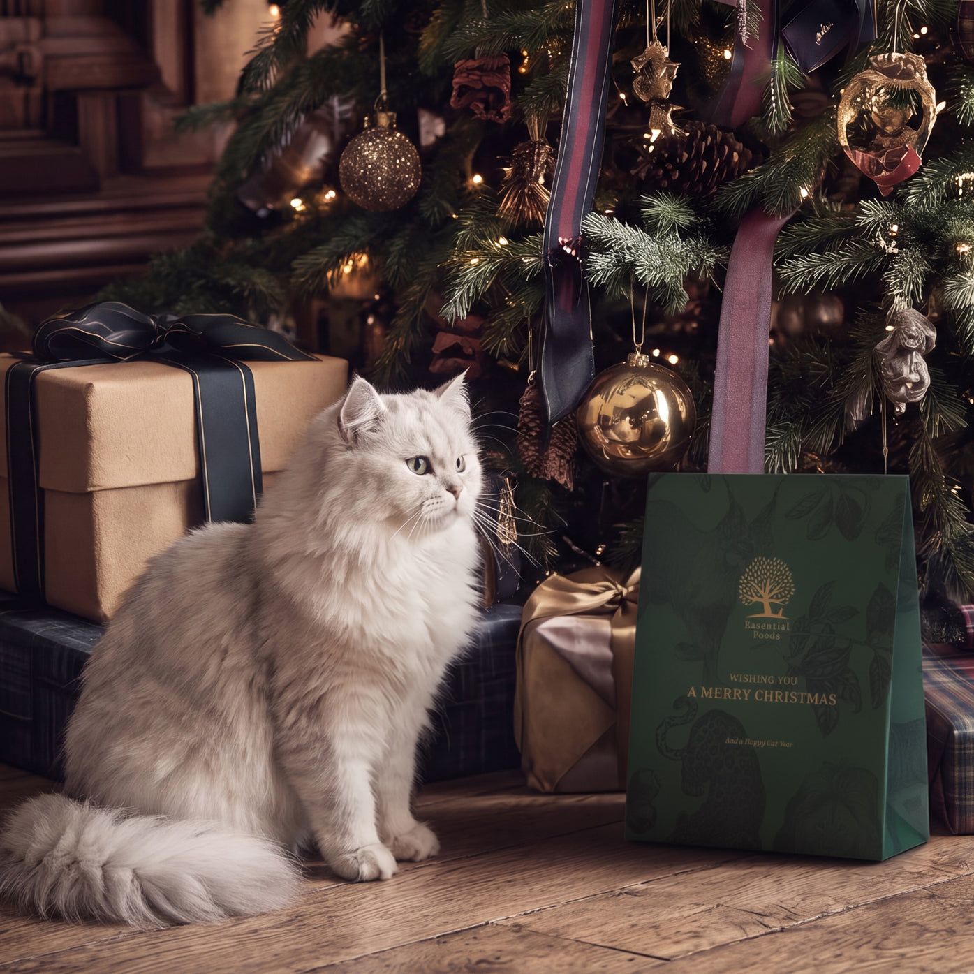 CHRISTMAS CAT PRESENT