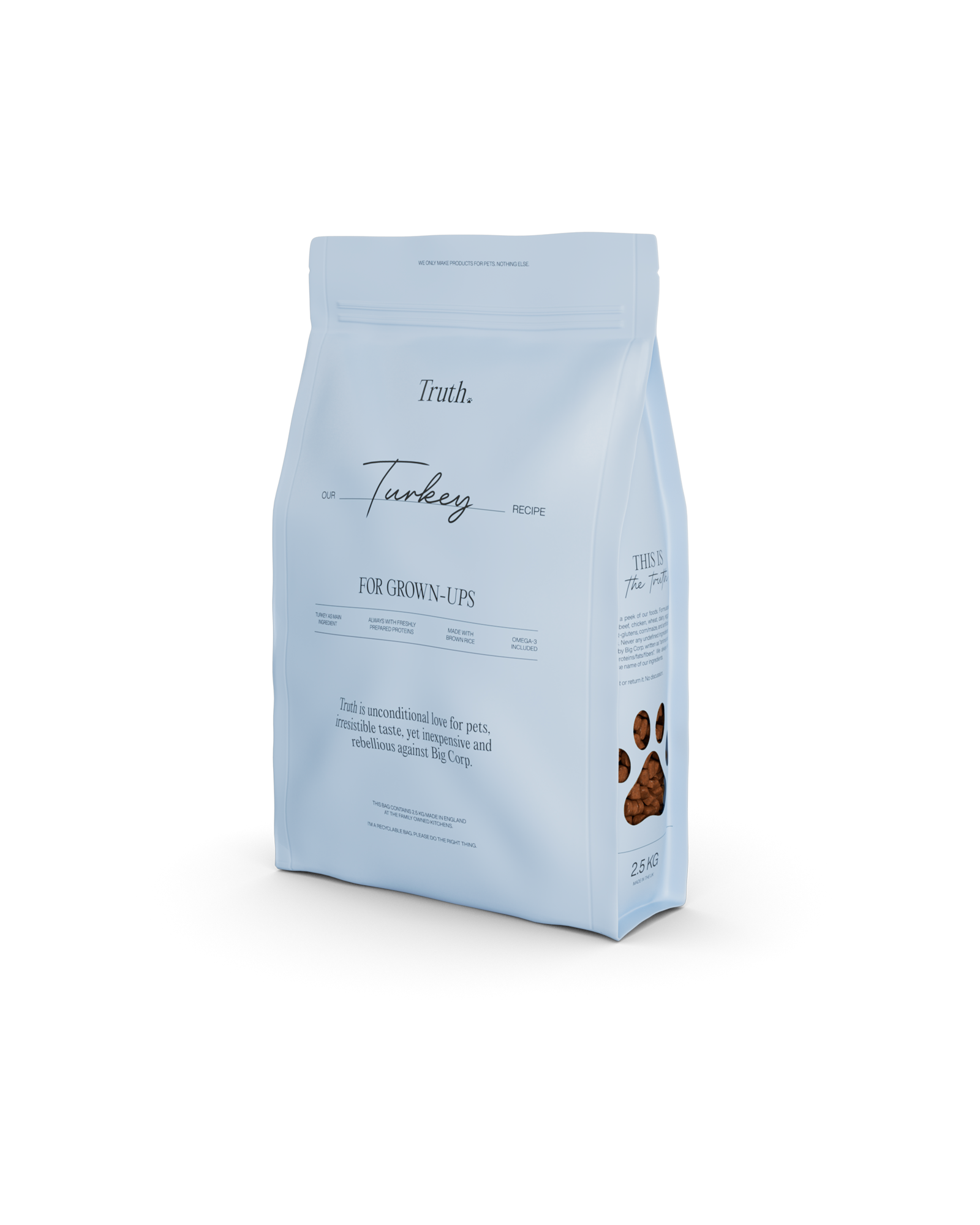 TRUTH PETS TURKEY, 2,5KG